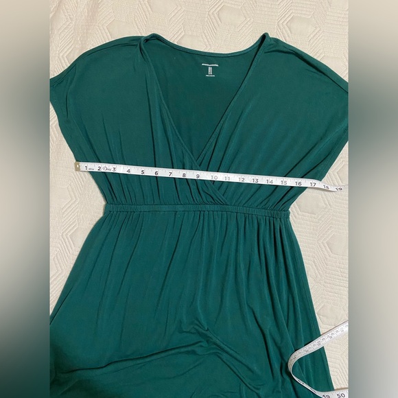 Green Maxi Dress Size M Fit & Flare Amazon Essentials - Picture 3 of 7